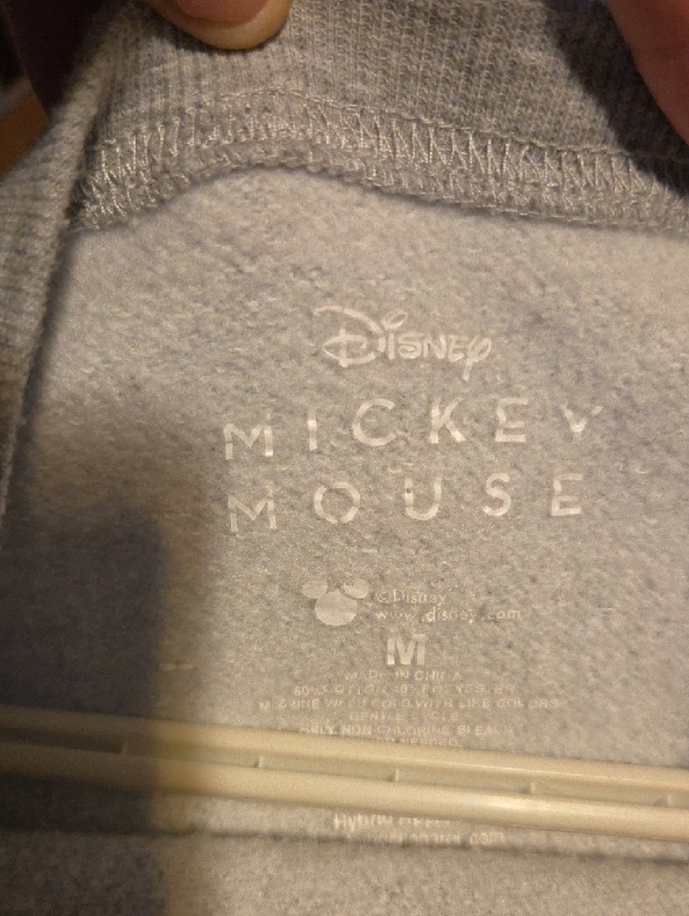 Disney Womens  Grey Crewneck with Red & Yellow Mickey Graphic - Picture 5 of 5